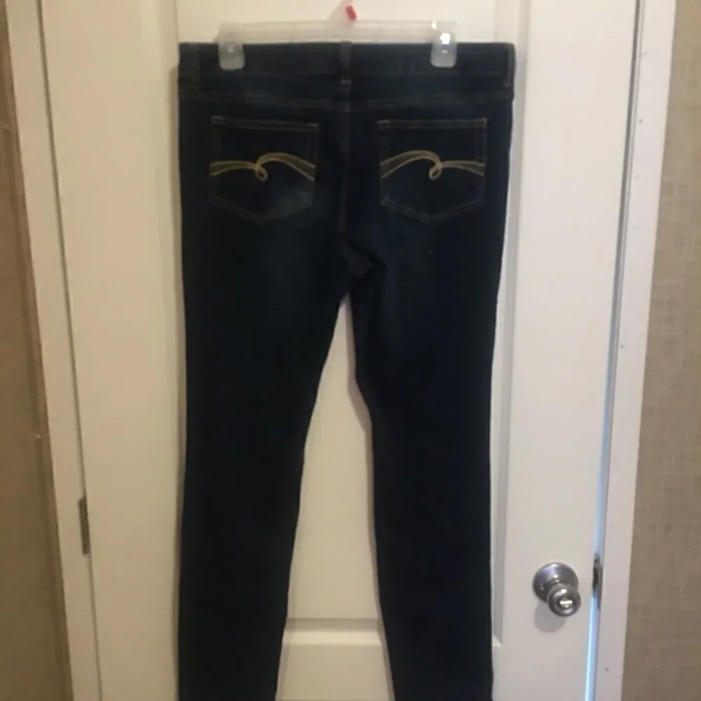 Justice Girls Jeans Size 18 1/2 Dark Wash